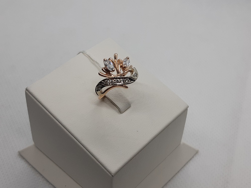 КОЛКМИ585 КОЛЬЦО С КАМНЯМИ (Au 585)