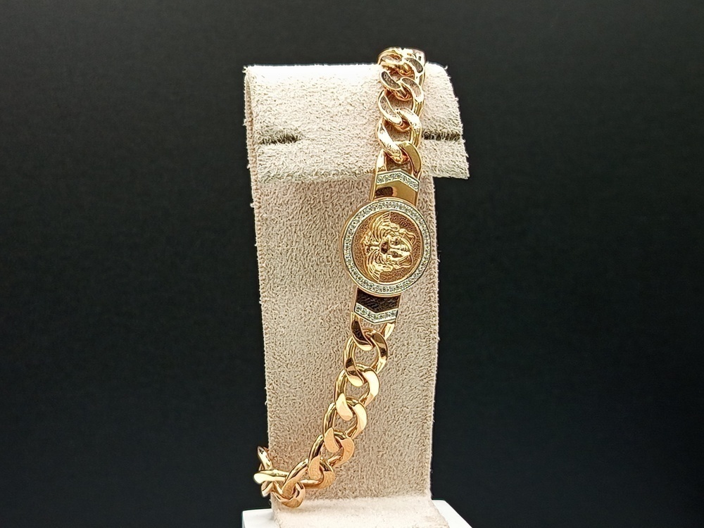 БРАСЛЕТ ФАНТАЗИЯ с камнями (Au 585)