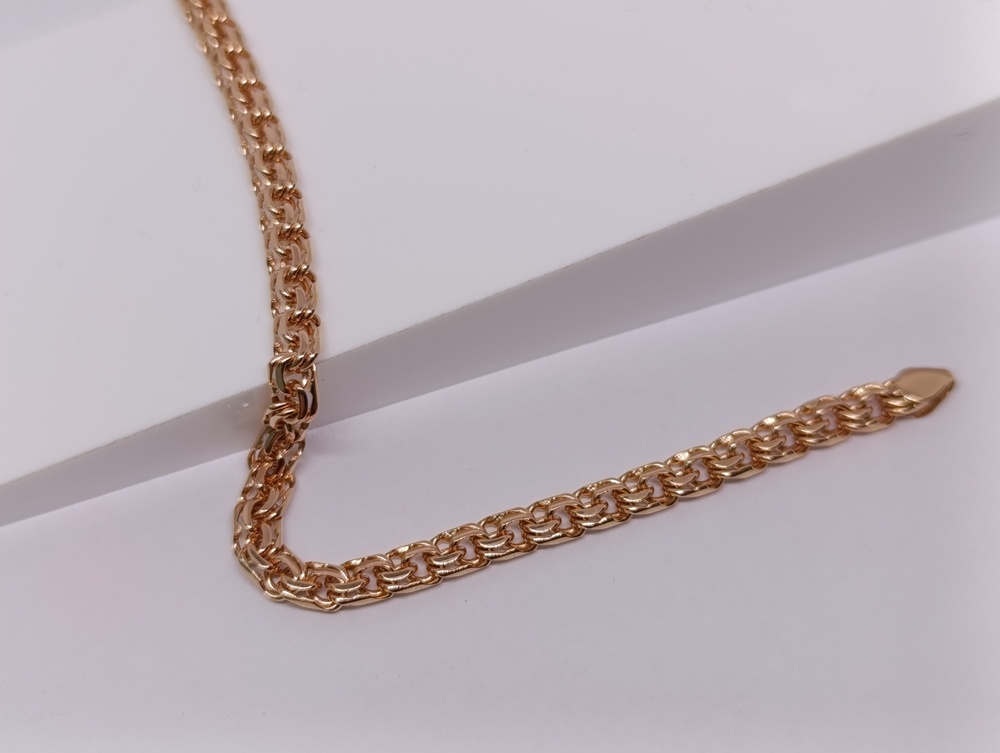 БЛБ585 БРАСЛЕТ ПОЛНОВЕСНЫЙ Бисмарк (Au 585)