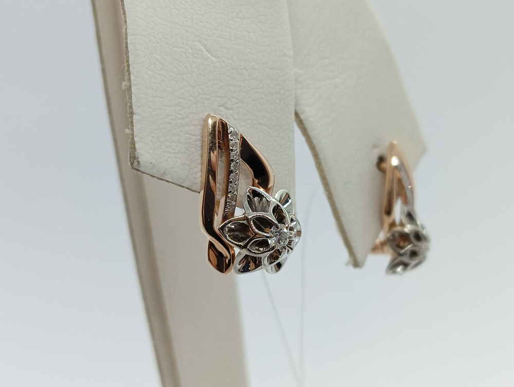 СЕРЬГИ БРИЛЛИАНТ (Au 585)