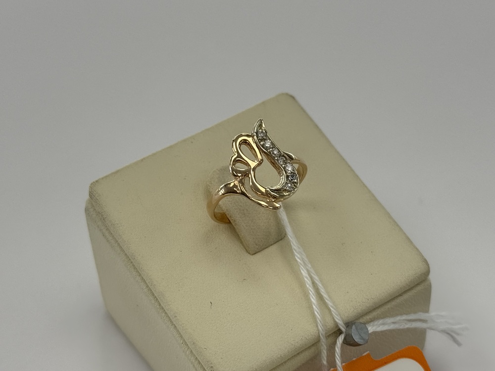 КОЛКМИ585 КОЛЬЦО С КАМНЯМИ (Au 585)