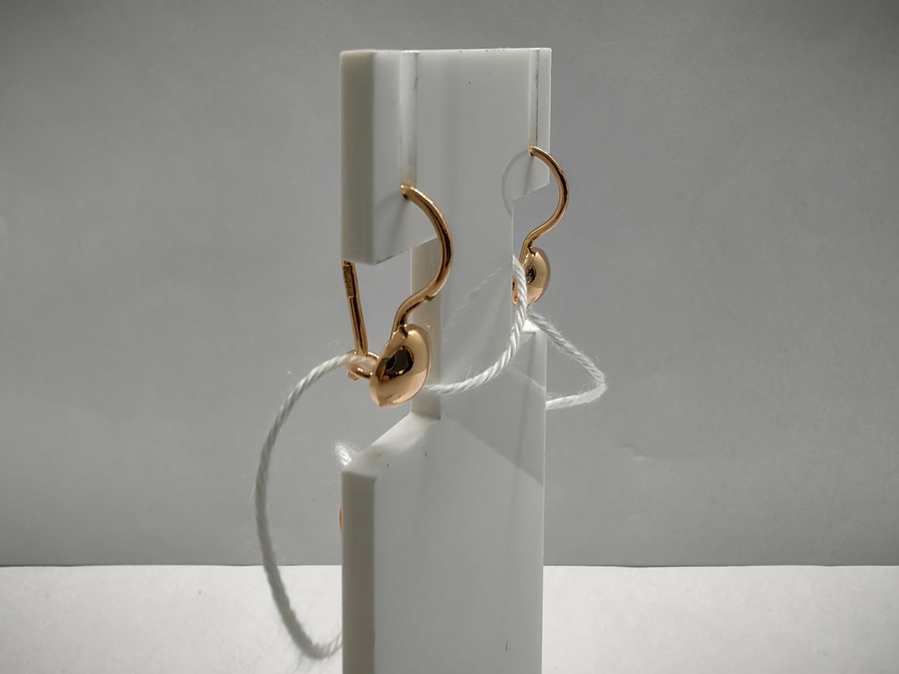 СЕРЬГИ БЕЗ КАМНЯ (Au 585)