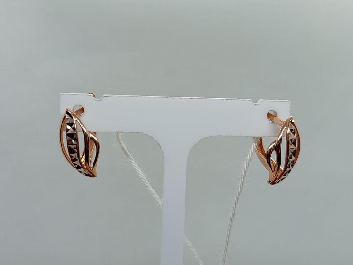 СЕРЬГИ БЕЗ КАМНЯ (Au 585)