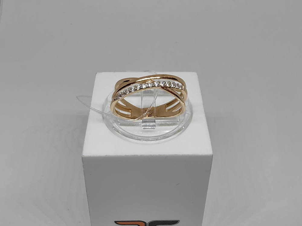 КОЛЬЦО С КАМНЯМИ (Au 585)