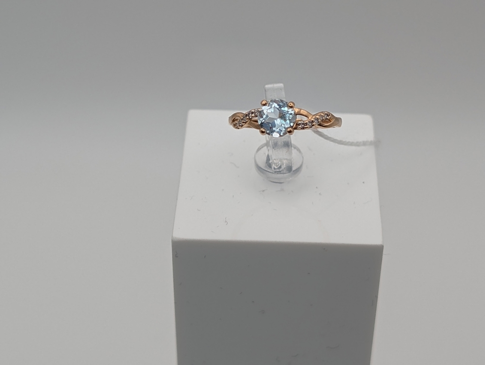 КОЛЬЦО С КАМНЯМИ (Au 585)