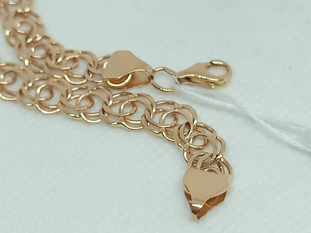 БЛБ585 БРАСЛЕТ ПОЛНОВЕСНЫЙ Бисмарк (Au 585)