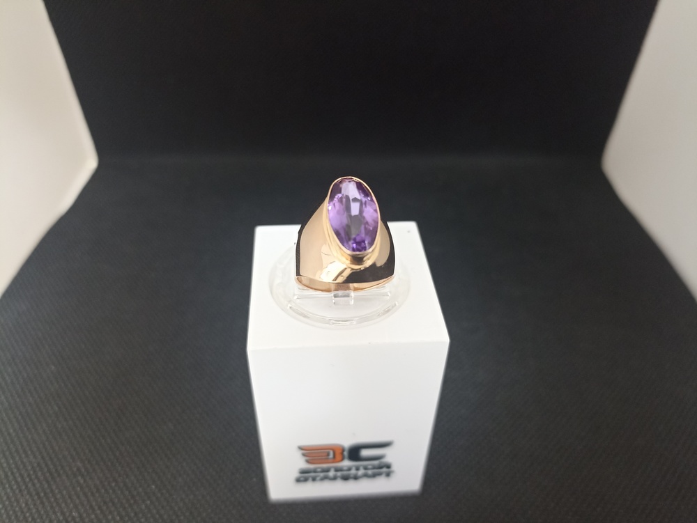 КОЛКМ583 КОЛЬЦО С КАМНЕМ (Au 583)