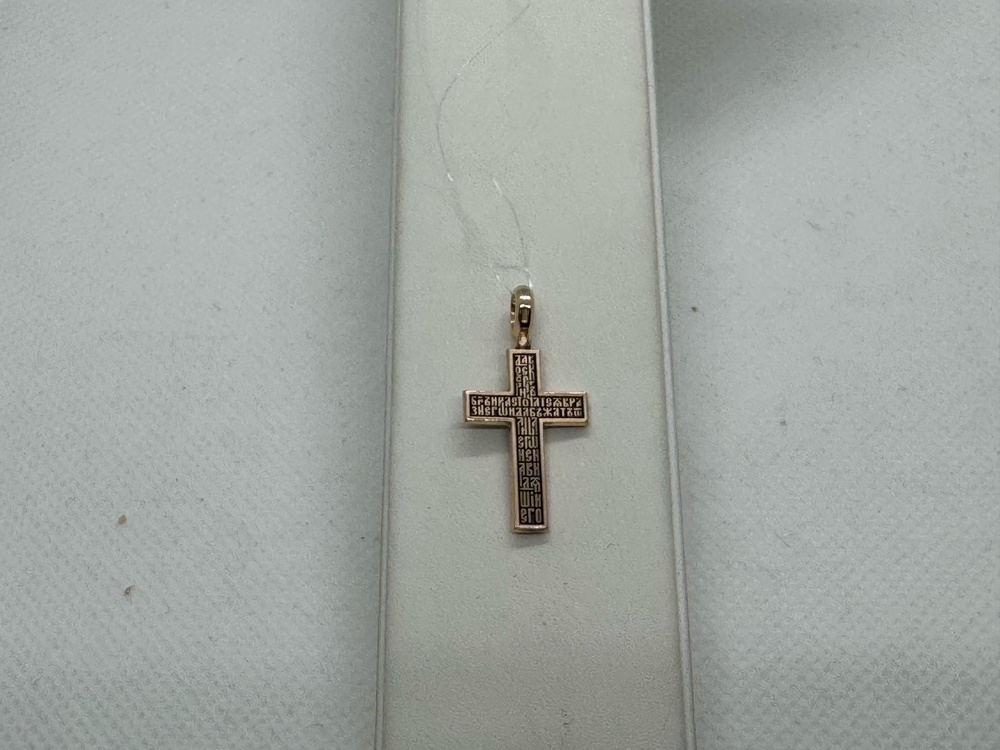 ПОДВЕСКА КРЕСТ без камня (Au 585)