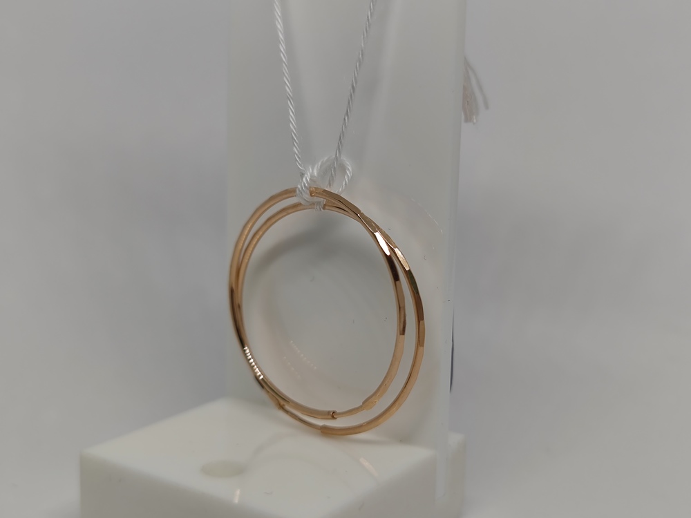 СКОН585 СЕРЬГИ КОНГО (Au 585)