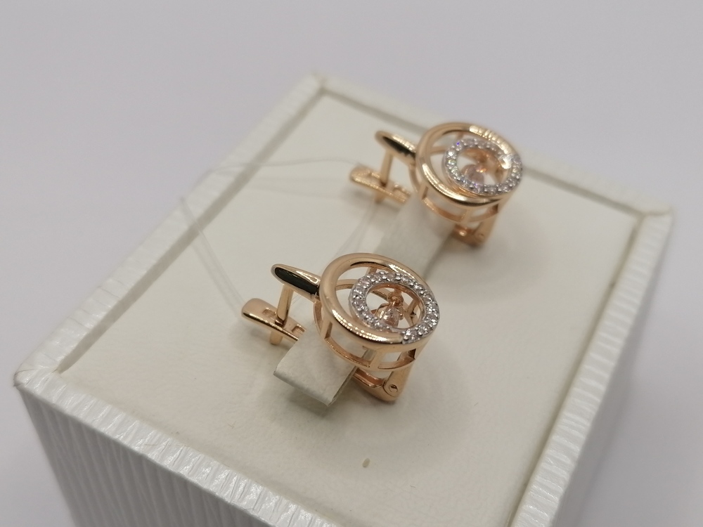 СЕРЬГИ С КАМНЯМИ (Au 585)