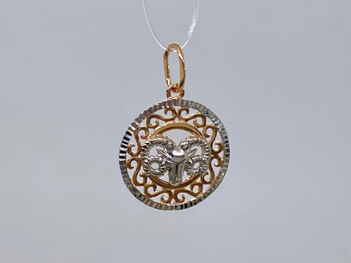 ПОДВЕСКА ЗНАК ЗОДИАКА ОВЕН (Au 585)