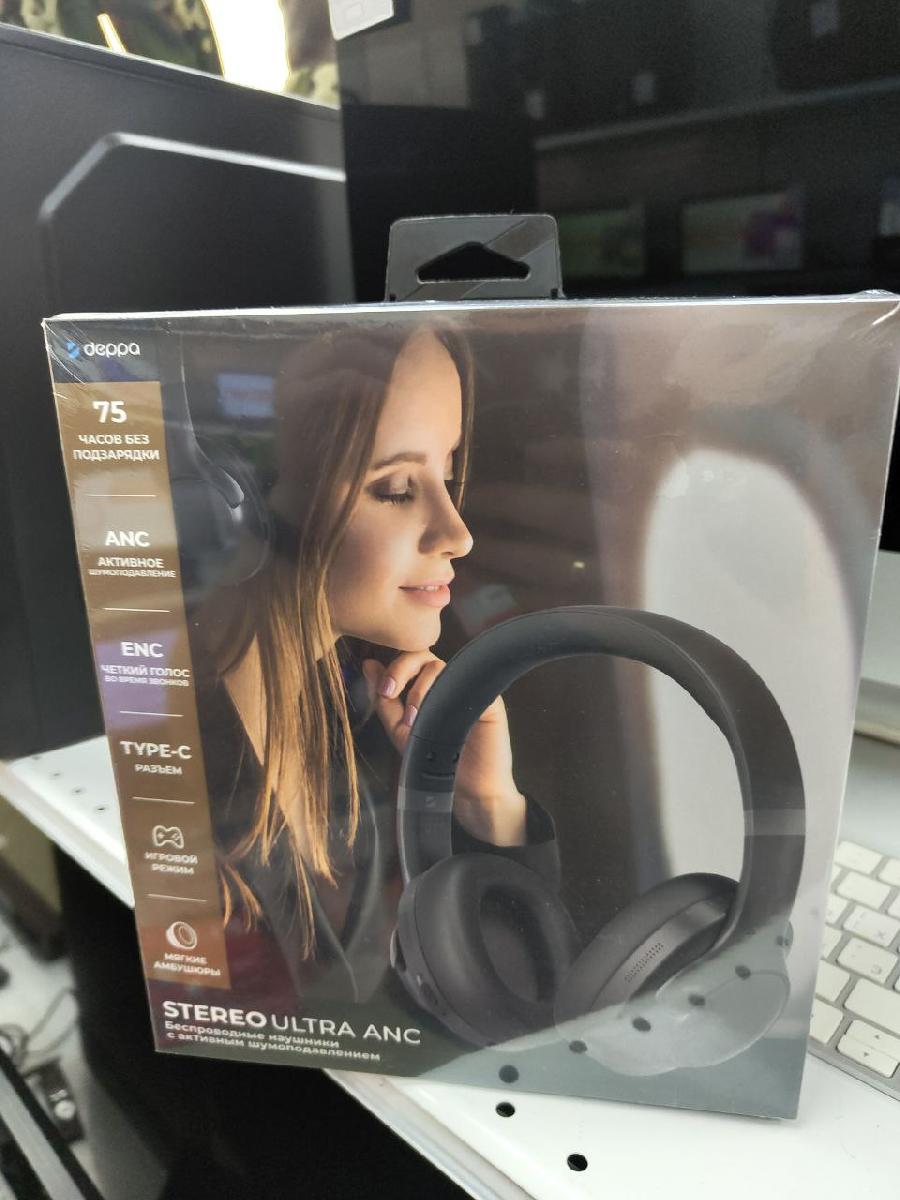 Наушники беспроводные Deppa 44302 Stereo Ultra ANC