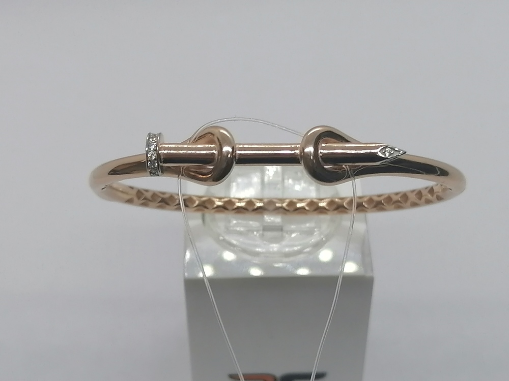 БРАСЛЕТ ЖЕСТКИЙ с камнями (Au 585)