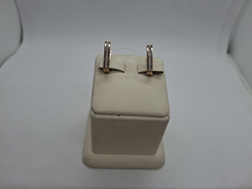 СЕРЬГИ С КАМНЕМ (Au 585)