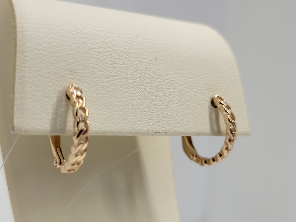 СЕРЬГИ БЕЗ КАМНЯ (Au 585)