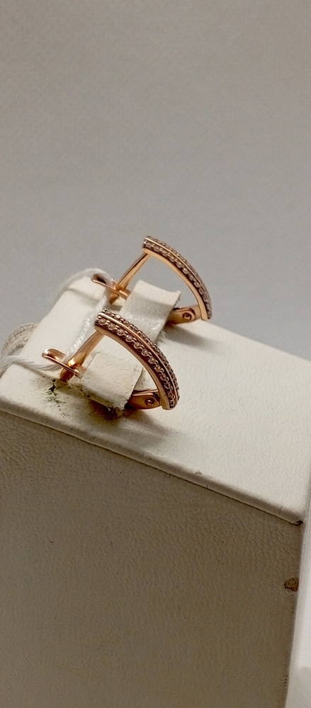 СКМИ375 СЕРЬГИ С КАМНЯМИ (Au 375)