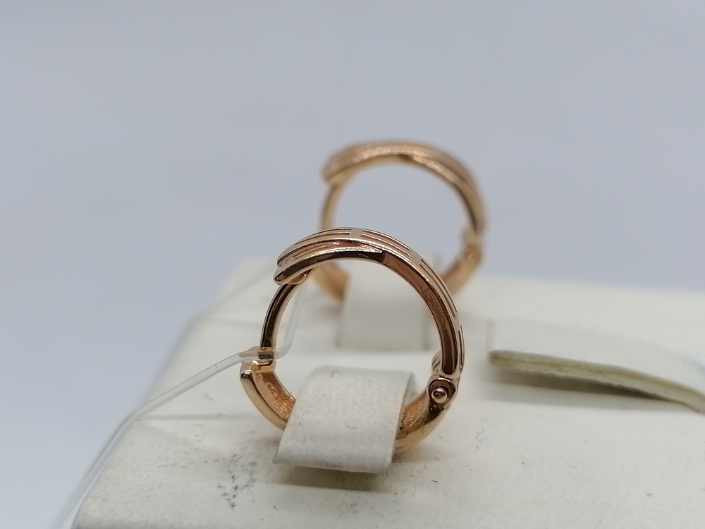 СЕРЬГИ БЕЗ КАМНЯ (Au 585)