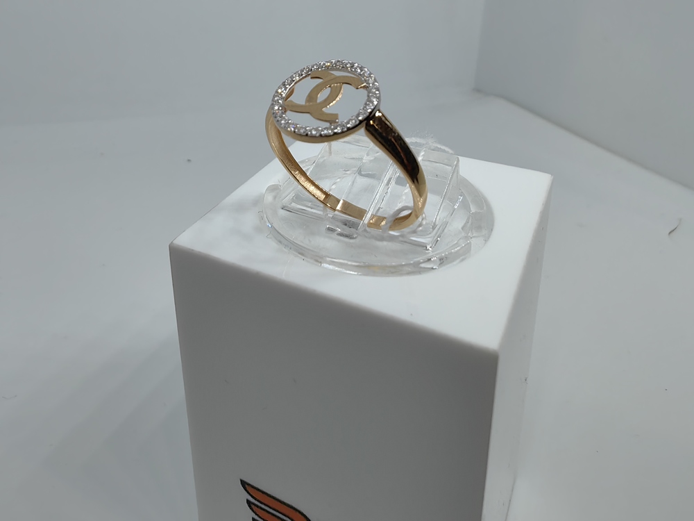 КОЛЬЦО С КАМНЯМИ (Au 585)