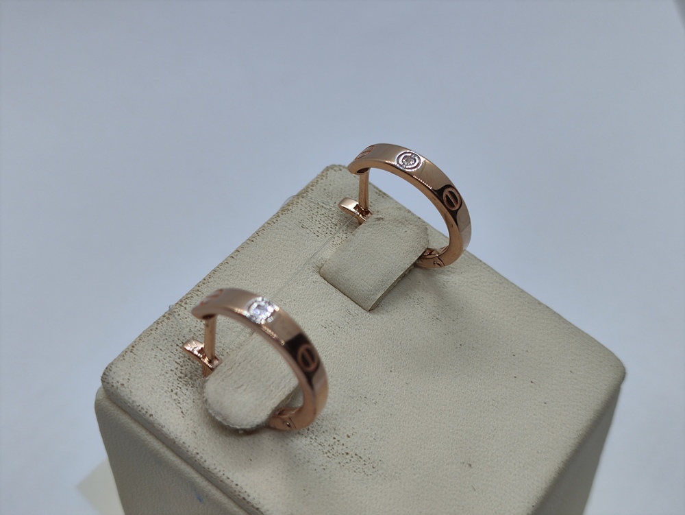 СЕРЬГИ С КАМНЕМ (Au 585)