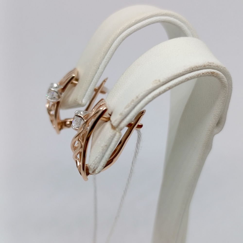 СЕРЬГИ С КАМНЕМ (Au 585)