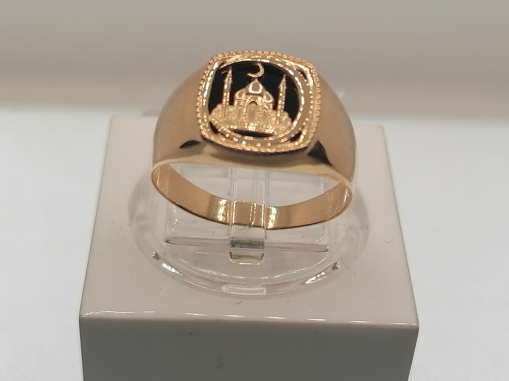 ПЕЧАТКА С КАМНЕМ (Au 585)