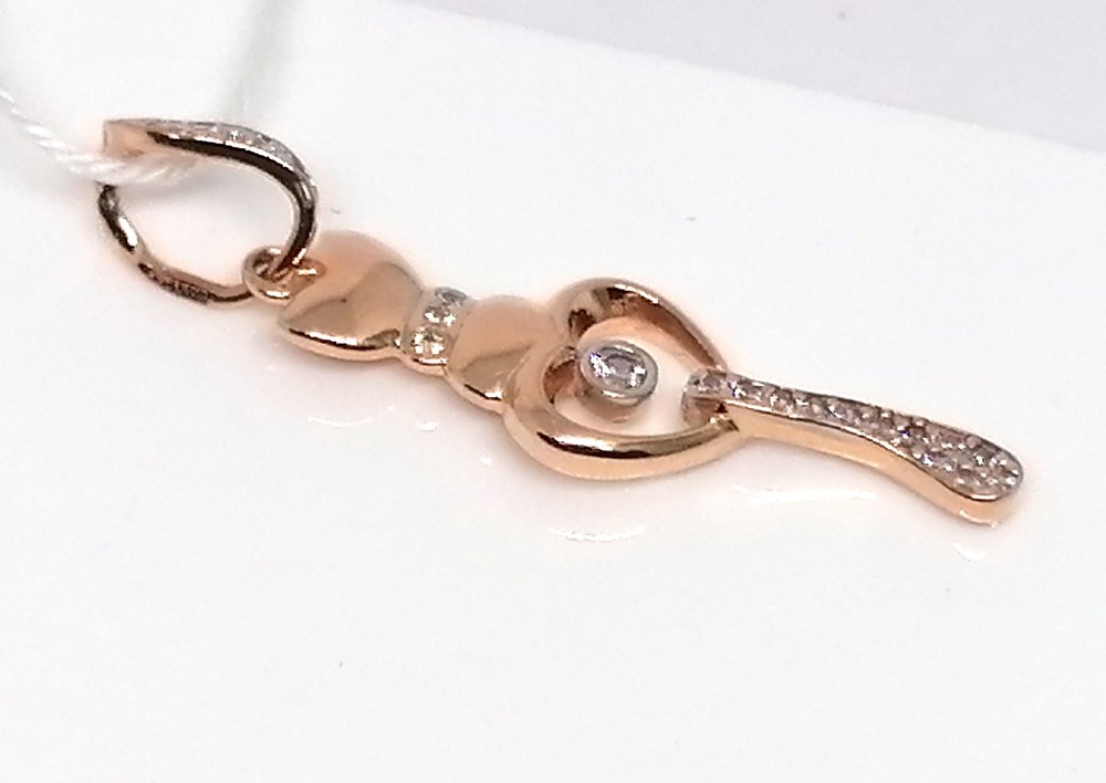 ПОДКМИ585 ПОДВЕСКА С КАМНЯМИ (Au 585) ПОДКМИ585 ПОДВЕСКА С КАМНЯМИ (Au 585)