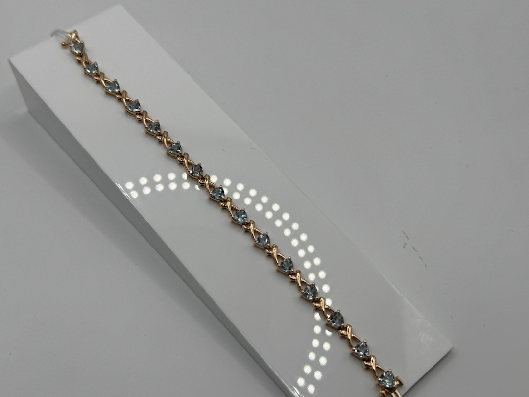 Б585 БРАСЛЕТ С КАМНЯМИ (Au 585)