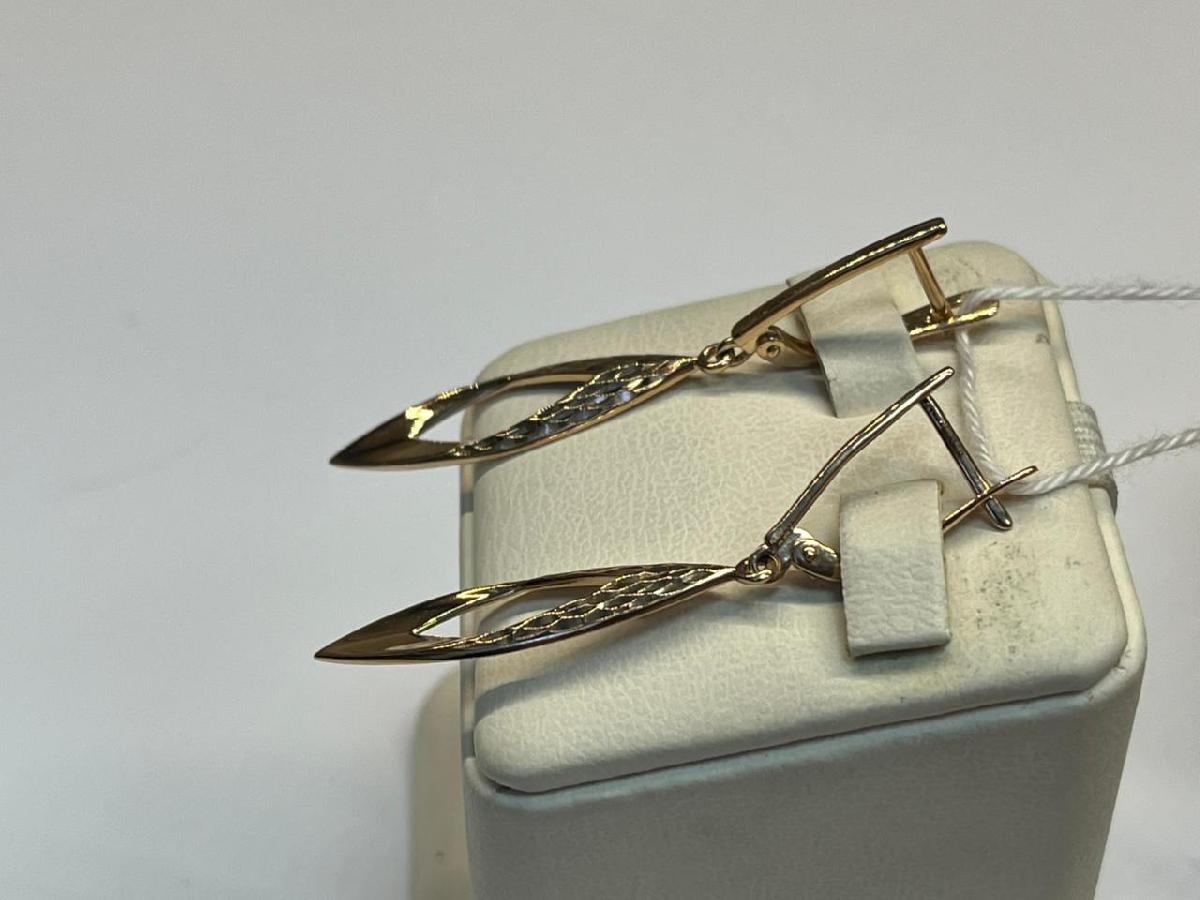 СЕРЬГИ БЕЗ КАМНЯ (Au 585)