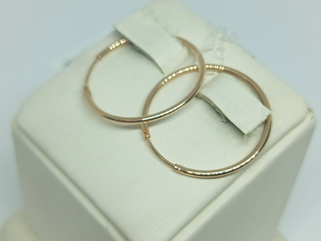 СЕРЬГИ КОНГО без камня (Au 585)