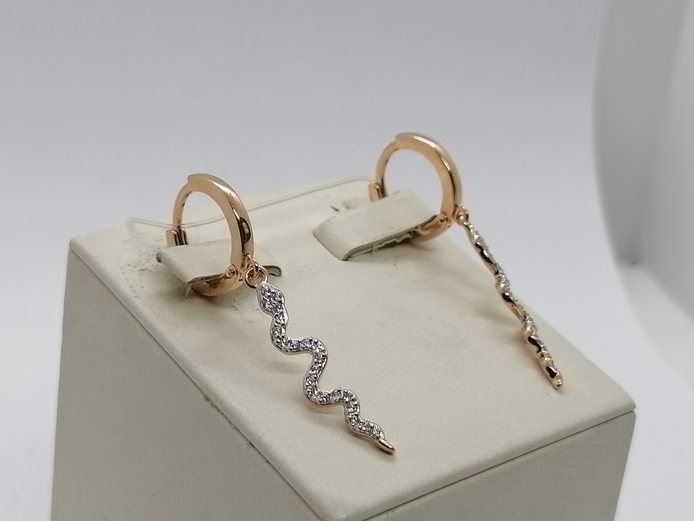 СЕРЬГИ С КАМНЯМИ (Au 585)