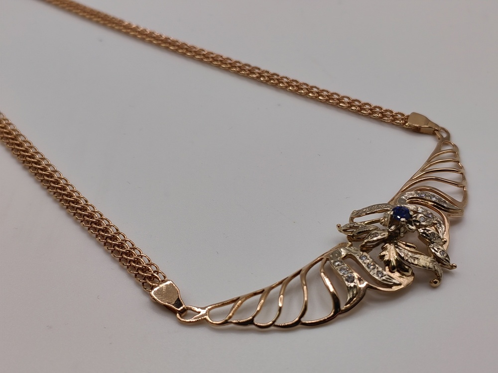 КОЛЬЕ БРИЛЛИАНТ Au 585