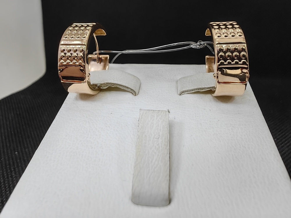 СЕРЬГИ БЕЗ КАМНЯ (Au 585)