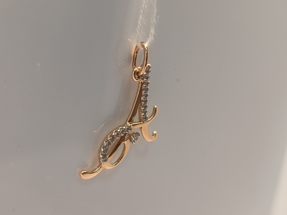 ПОДВЕСКА БУКВА А Au 585