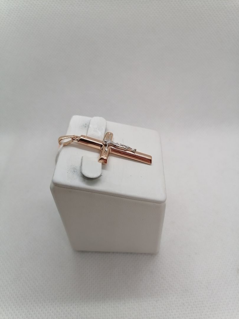 ПОДКБК585 ПОДВЕСКА КРЕСТ БЕЗ КАМНЯ (Au 585)