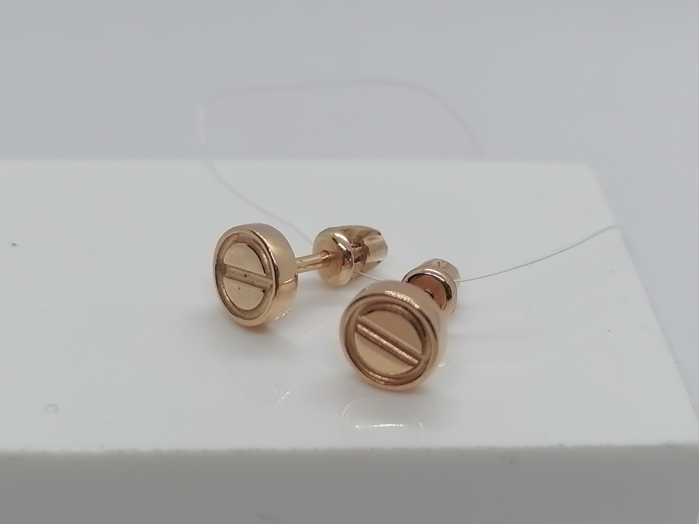 СЕРЬГИ ПУСЕТЫ без камня (Au 585)