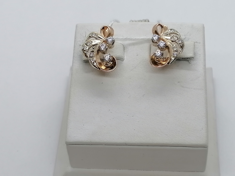 СЕРЬГИ С КАМНЯМИ (Au 585)