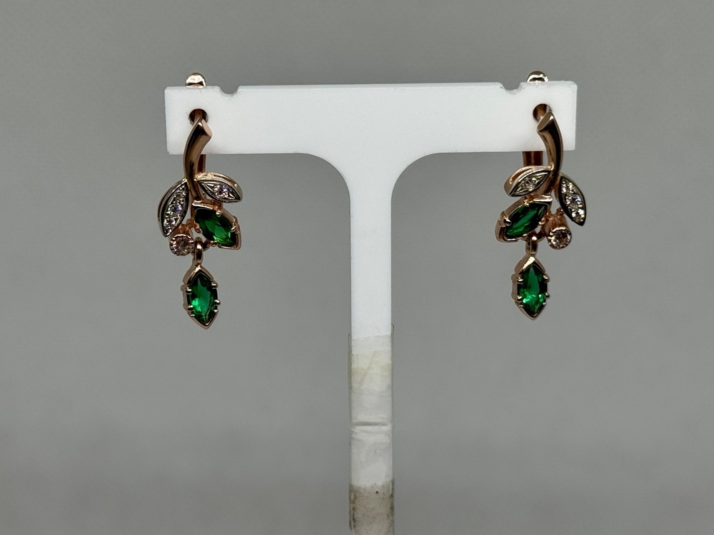 СЕРЬГИ С КАМНЯМИ (Au 585)