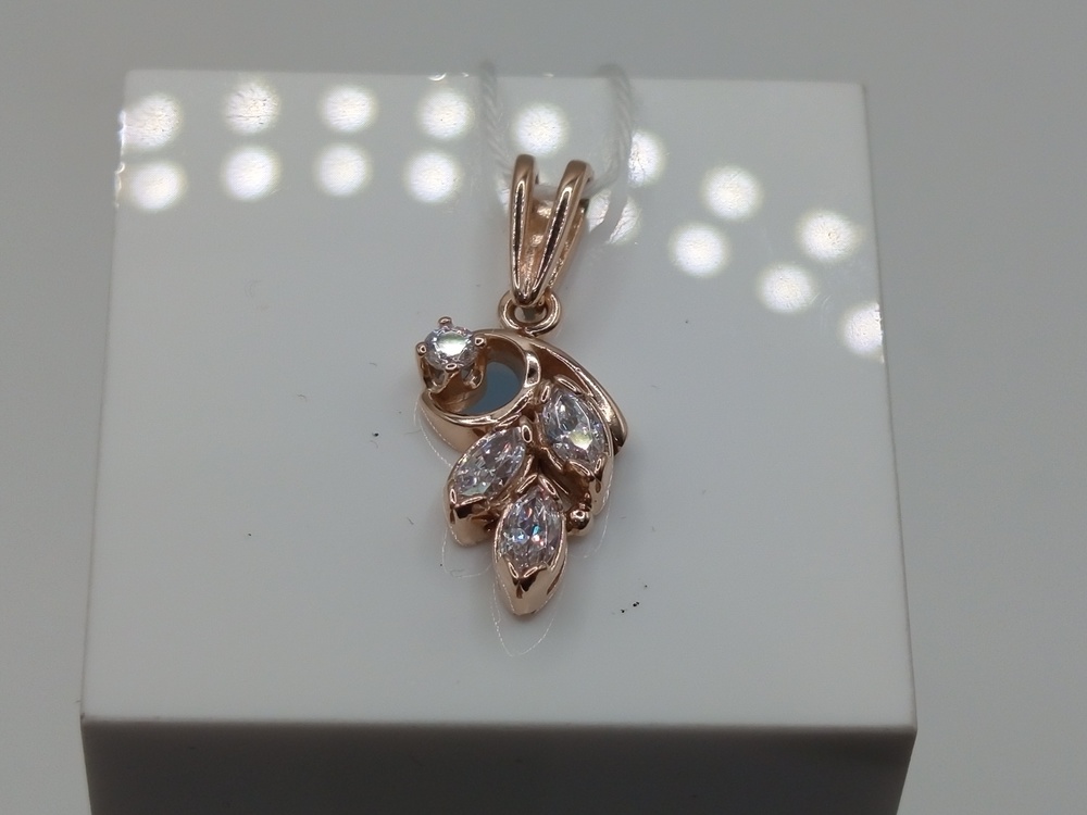 ПОДКМИ585 ПОДВЕСКА С КАМНЯМИ (Au 585)