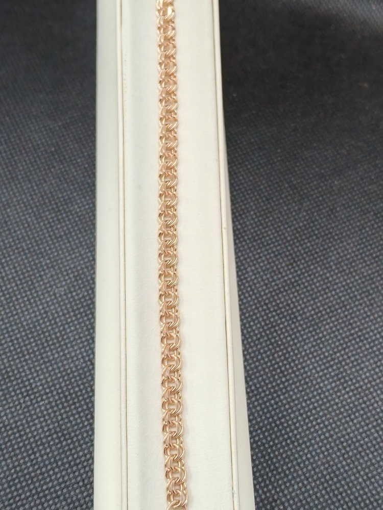 БРАСЛЕТ ПУСТОТЕЛЫЙ Бисмарк (Au 585)