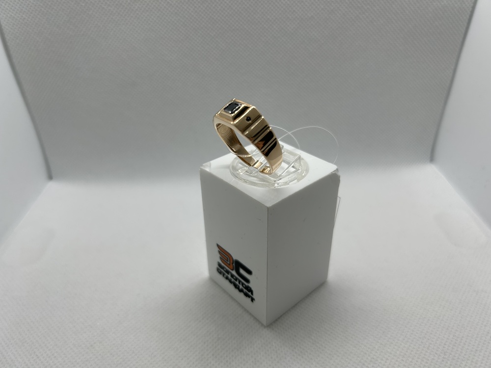 КОЛЬЦО ПЕЧАТКА с камнями (Au 585)