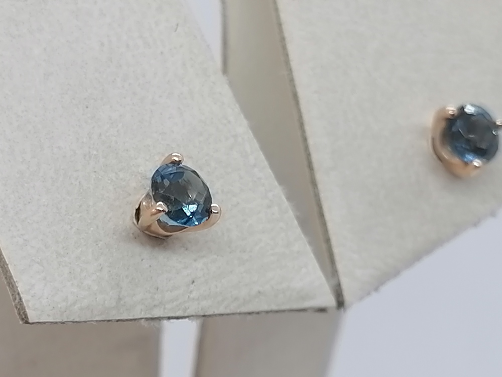 51-322-01692-3 СЕРЬГИ ПУСЕТЫ с камнем (Au 585)