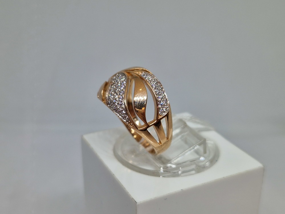 КОЛКМИ585 КОЛЬЦО С КАМНЯМИ (Au 585)