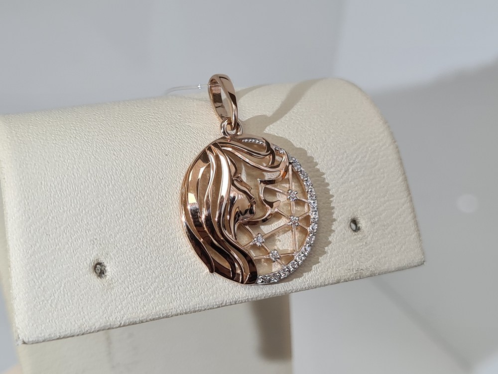 ПОДВЕСКА ЗНАК ЗОДИАКА ДЕВА (Au 585)