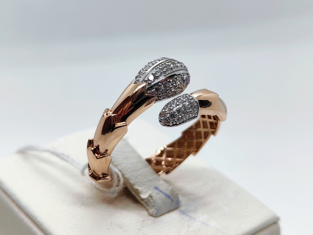 КОЛЬЦО С КАМНЯМИ (Au 585)