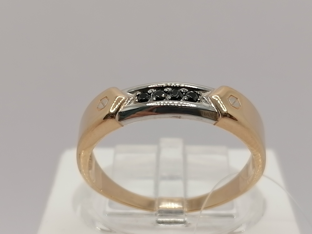 КОЛЬЦО С КАМНЯМИ (Au 585)