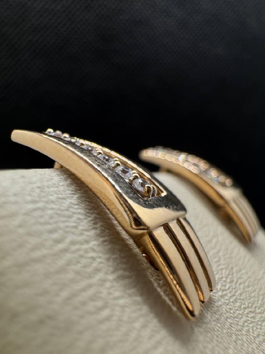 СКМИ585 СЕРЬГИ С КАМНЯМИ (Au 585)