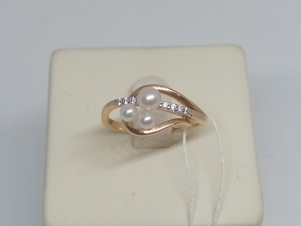 КОЛЬЦО С КАМНЯМИ (Au 585)