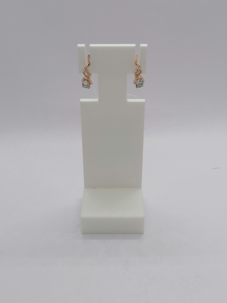 СКМИ585 СЕРЬГИ С КАМНЯМИ (Au 585)