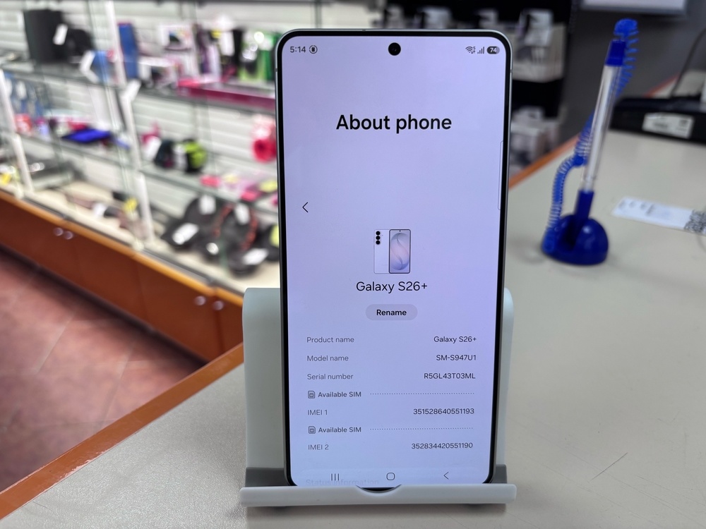 Смартфон Samsung Galaxy S26+ 12/256