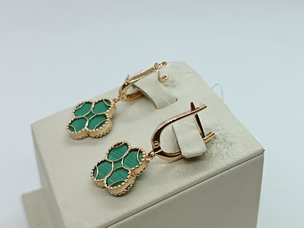 СЕРЬГИ С КАМНЕМ (Au 585)